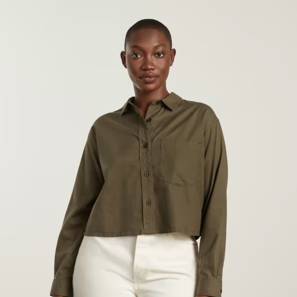 Everlane Silky Cotton Way-Short Shirt